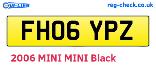 FH06YPZ are the vehicle registration plates.