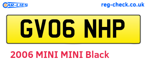 GV06NHP are the vehicle registration plates.