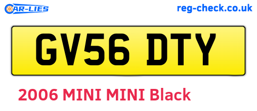 GV56DTY are the vehicle registration plates.