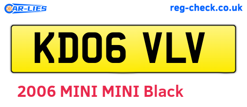 KD06VLV are the vehicle registration plates.