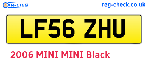 LF56ZHU are the vehicle registration plates.