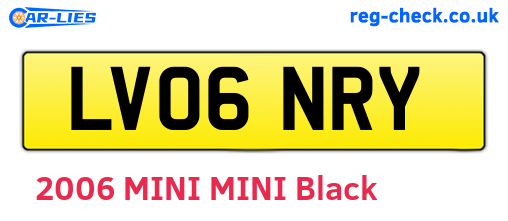 LV06NRY are the vehicle registration plates.