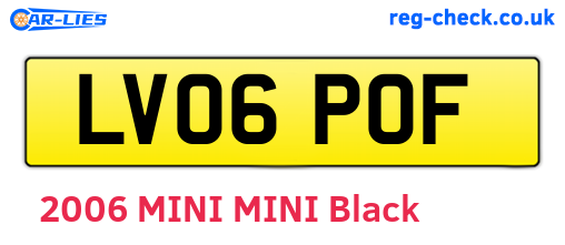 LV06POF are the vehicle registration plates.