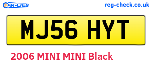MJ56HYT are the vehicle registration plates.