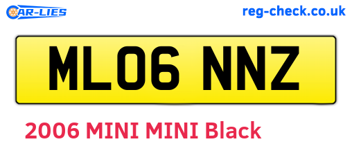 ML06NNZ are the vehicle registration plates.