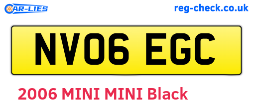 NV06EGC are the vehicle registration plates.