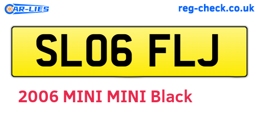 SL06FLJ are the vehicle registration plates.