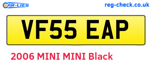 VF55EAP are the vehicle registration plates.