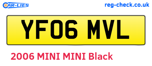 YF06MVL are the vehicle registration plates.