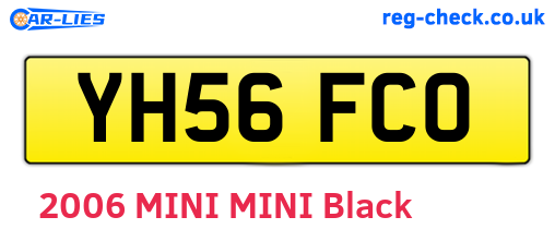YH56FCO are the vehicle registration plates.
