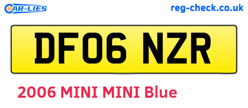 DF06NZR are the vehicle registration plates.