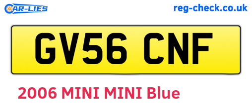 GV56CNF are the vehicle registration plates.