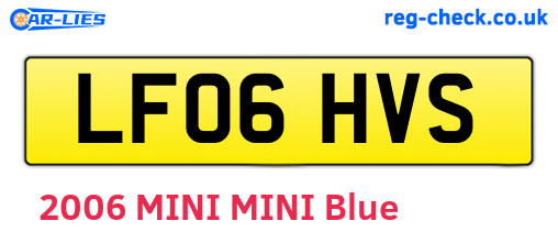 LF06HVS are the vehicle registration plates.