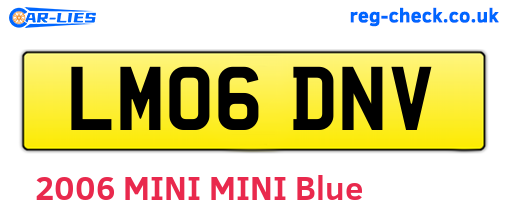 LM06DNV are the vehicle registration plates.