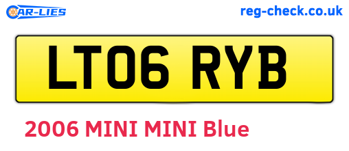 LT06RYB are the vehicle registration plates.