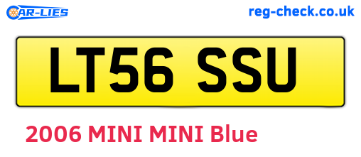 LT56SSU are the vehicle registration plates.