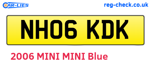 NH06KDK are the vehicle registration plates.