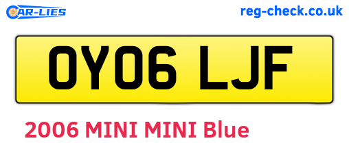 OY06LJF are the vehicle registration plates.