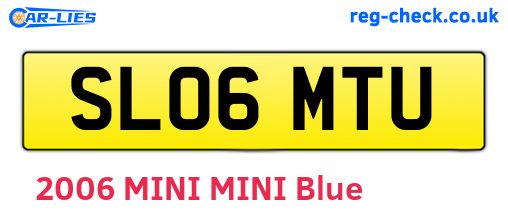 SL06MTU are the vehicle registration plates.