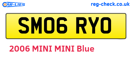 SM06RYO are the vehicle registration plates.