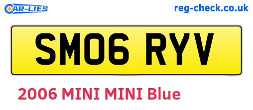 SM06RYV are the vehicle registration plates.