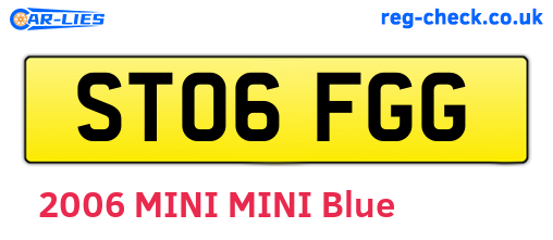 ST06FGG are the vehicle registration plates.