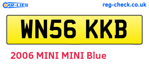 WN56KKB are the vehicle registration plates.