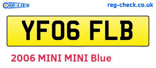 YF06FLB are the vehicle registration plates.