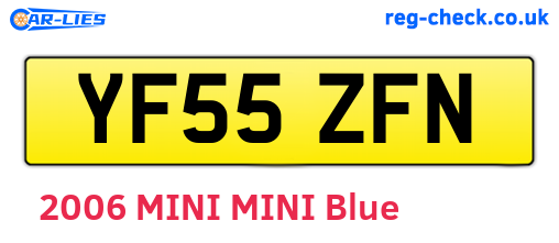 YF55ZFN are the vehicle registration plates.