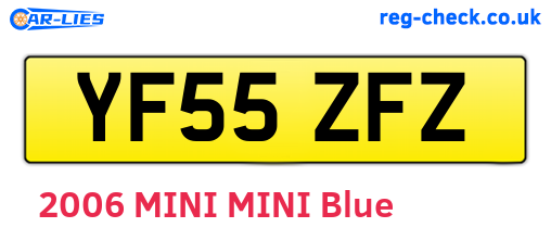 YF55ZFZ are the vehicle registration plates.