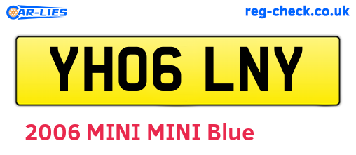 YH06LNY are the vehicle registration plates.