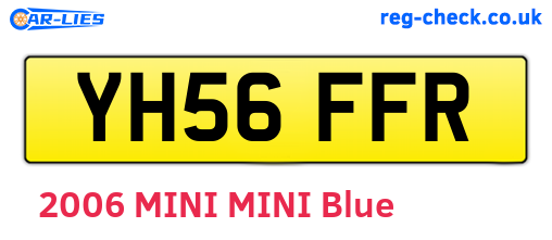YH56FFR are the vehicle registration plates.