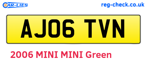 AJ06TVN are the vehicle registration plates.