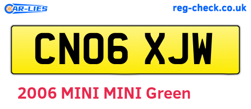 CN06XJW are the vehicle registration plates.