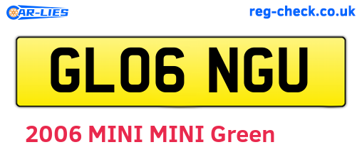 GL06NGU are the vehicle registration plates.