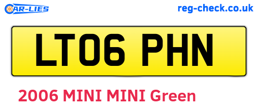 LT06PHN are the vehicle registration plates.