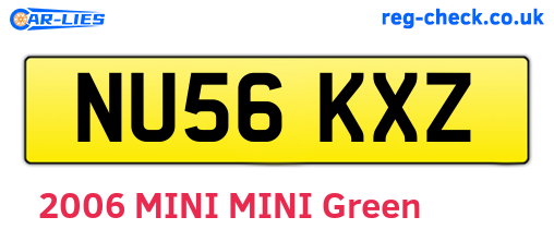 NU56KXZ are the vehicle registration plates.