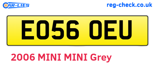 EO56OEU are the vehicle registration plates.
