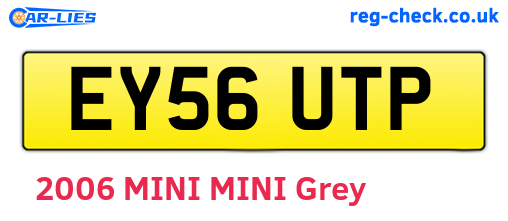 EY56UTP are the vehicle registration plates.