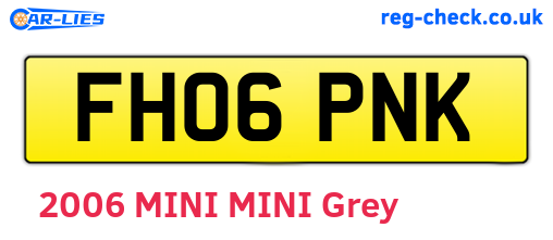 FH06PNK are the vehicle registration plates.