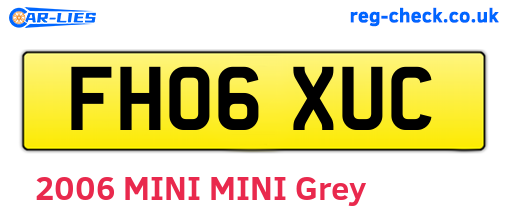 FH06XUC are the vehicle registration plates.