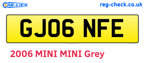 GJ06NFE are the vehicle registration plates.