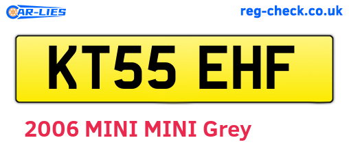 KT55EHF are the vehicle registration plates.