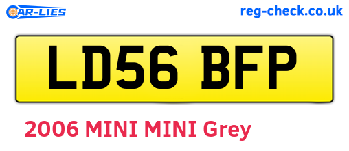 LD56BFP are the vehicle registration plates.