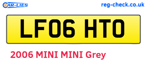 LF06HTO are the vehicle registration plates.