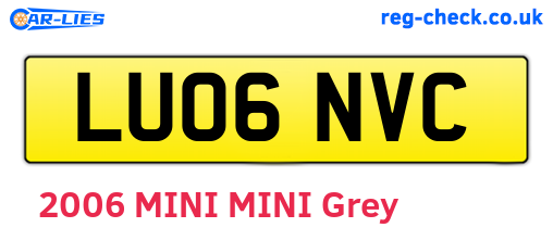 LU06NVC are the vehicle registration plates.