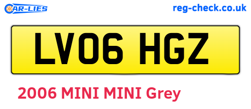 LV06HGZ are the vehicle registration plates.