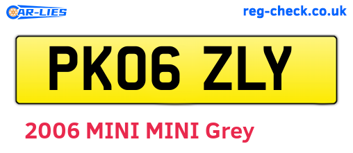 PK06ZLY are the vehicle registration plates.