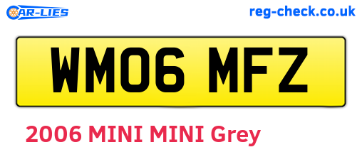 WM06MFZ are the vehicle registration plates.