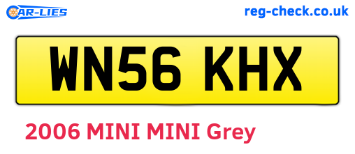 WN56KHX are the vehicle registration plates.